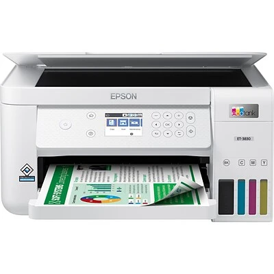 Printers Epson EcoTank ET-3830 Wireless Color All-In-One Inkjet Printer (C11CJ62201) 4 Printers Epson EcoTank ET-3830 Wireless Color All-In-One Inkjet Printer (C11CJ62201) - Image 2