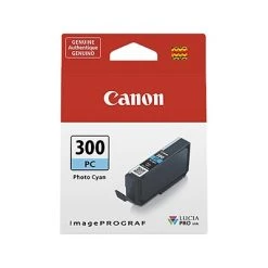 Canon PFI-300 PC Photo Cyan Standard Yield Ink Cartridge (4197C002)