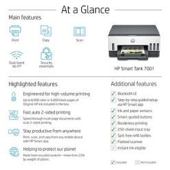 Printers HP Smart Tank 7001 Wireless All-in-One Cartridge-free Ink Tank Inkjet Printer, Up To 2 Years Of Ink Included (28B49A) -Epson Shop sp145003997 s7