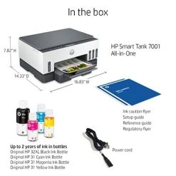 Printers HP Smart Tank 7001 Wireless All-in-One Cartridge-free Ink Tank Inkjet Printer, Up To 2 Years Of Ink Included (28B49A) -Epson Shop sp145003998 s7