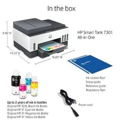 Printers HP Smart Tank 7301 Wireless All-in-One Cartridge-free Ink Tank Inkjet Printer, Up To 2 Years Of Ink Included (28B70A) -Epson Shop sp145004004 s7