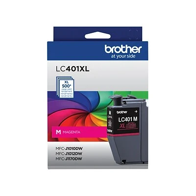 Brother LC401 Magenta High Yield Ink Cartridge (LC401XLMS) 4 Brother LC401 Magenta High Yield Ink Cartridge (LC401XLMS) - Image 2