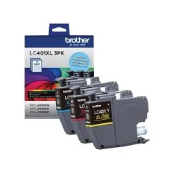 Brother LC401 Cyan/Magenta/Yellow High Yield Ink Cartridges, 3/Pack (LC401XL3PKS) -Epson Shop sp149999626 s7