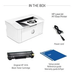 Printers HP LaserJet M110we Wireless Black & White Printer Includes 6 Months Of FREE Toner With HP+ (7MD66E) -Epson Shop sp155773609 s7