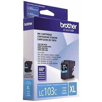 Brother LC103C Cyan High Yield Ink Cartridge (LC103CS) 8 Brother LC103C Cyan High Yield Ink Cartridge (LC103CS) - Image 6