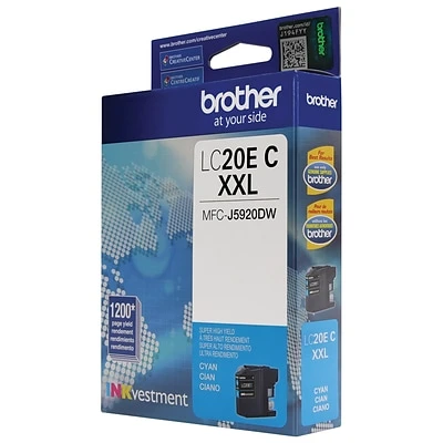 Brother LC20EC Cyan Extra High Yield Ink Cartridge (LC20EC) 7 Brother LC20EC Cyan Extra High Yield Ink Cartridge (LC20EC) - Image 5