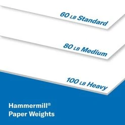Copy & Multipurpose Paper Hammermill Premium Color Copy 60 Lb. Cover Paper, 8.5" X 11", Photo White, 250 Sheets/Pack (122549) -Epson Shop sp167253086 s7