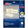 Avery® Business Cards For Inkjet Printers Avery Business Cards, 3.5" X 2", Matte, Ivory, 250/Pack (8376) 1 Avery® Business Cards For Inkjet Printers Avery Business Cards, 3.5" X 2", Matte, Ivory, 250/Pack (8376) -Epson Shop sp170736716 s7