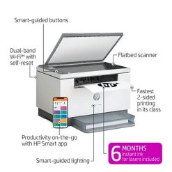 Printers HP LaserJet MFP M234dwe Wireless Black & White Printer Includes 6 Months Of FREE Toner With HP+ (6GW99E) -Epson Shop sp171476211 s7