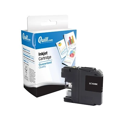 Quill Brand® Compatible Black High Yield Ink Cartridge Replacement For Brother LC103XL (LC103BKS) (Lifetime Warranty) 3 Quill Brand® Compatible Black High Yield Ink Cartridge Replacement For Brother LC103XL (LC103BKS) (Lifetime Warranty)