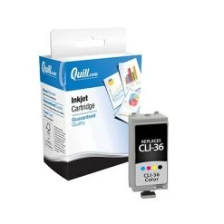 Quill Brand® Remanufactured B/C/M/Y Standard Yield Ink Cartridge Replacement For Canon CLI-36 (1511B002) (Lifetime Warranty)
