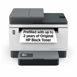 Printers HP LaserJet Tank MFP 2604sdw Wireless Black & White Refillable Laser Printer Prefilled With Up To 2 Years Of Toner (381V1A#BGJ)