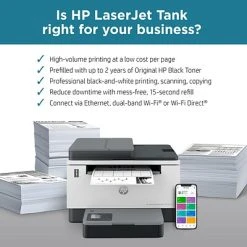 Printers HP LaserJet Tank MFP 2604sdw Wireless Black & White Refillable Laser Printer Prefilled With Up To 2 Years Of Toner (381V1A#BGJ) -Epson Shop sp178163684 s7
