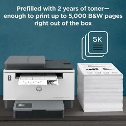 Printers HP LaserJet Tank MFP 2604sdw Wireless Black & White Refillable Laser Printer Prefilled With Up To 2 Years Of Toner (381V1A#BGJ) -Epson Shop sp178163709 s7