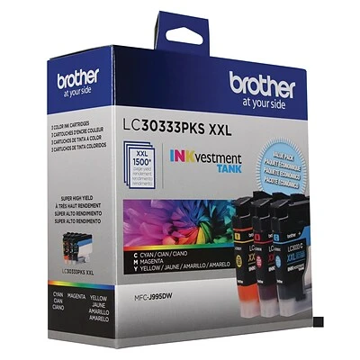 Brother LC3033 Cyan/Magenta/Yellow Super High Yield Ink Tank Cartridge, 3/Pack 5 Brother LC3033 Cyan/Magenta/Yellow Super High Yield Ink Tank Cartridge, 3/Pack - Image 3