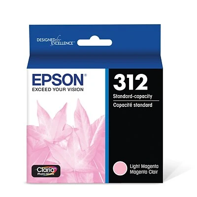 Epson T312 Light Magenta Standard Yield Ink Cartridge 3 Epson T312 Light Magenta Standard Yield Ink Cartridge