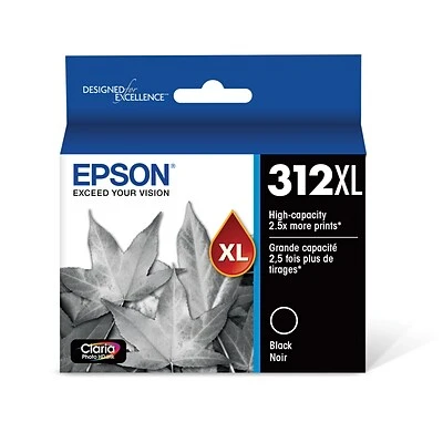 Epson T312XL Black High Yield Ink Cartridge 3 Epson T312XL Black High Yield Ink Cartridge