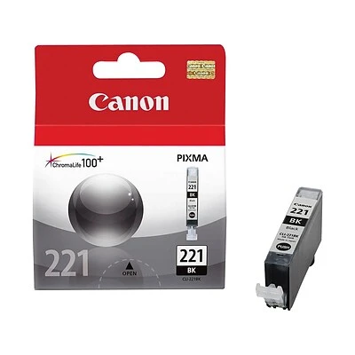 Canon CLI-221 Black Standard Yield Ink Cartridge (2946B001) 3 Canon CLI-221 Black Standard Yield Ink Cartridge (2946B001)