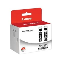 Canon PGI-225 Black Standard Yield Ink Cartridge, 2/Pack (4530B007)