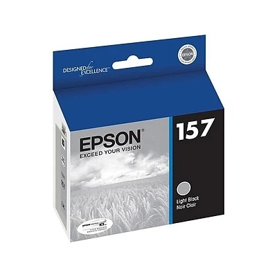 Epson T157 Ultrachrome, Light Black Standard Yield Ink Cartridge 3 Epson T157 Ultrachrome, Light Black Standard Yield Ink Cartridge