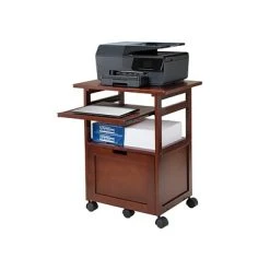 Printer Stands And Carts Winsome Piper 3-Shelf Wood Mobile Printer Stand, Brown (94427) -Epson Shop sp42125645 s7