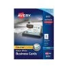 Avery® Business Cards For Inkjet Printers Avery Clean Edge Inkjet Business Cards, 3.5"W X 2"L, Matte White 1000/Pack (8870) -Epson Shop sp42804061 s7