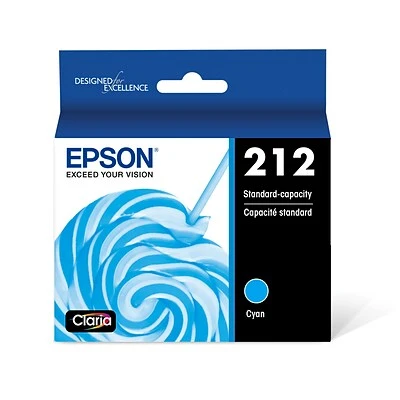 Epson T212 Cyan Standard Yield Ink Cartridge (T212220-S) 3 Epson T212 Cyan Standard Yield Ink Cartridge (T212220-S)