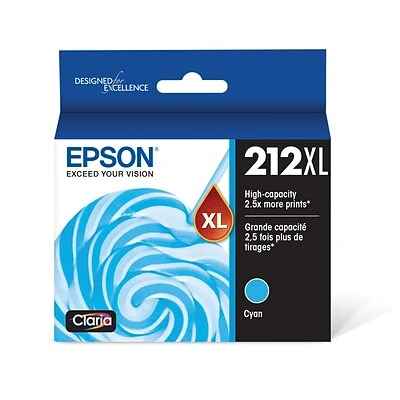 Epson T212XL Cyan High Yield Ink Cartridge (T212XL220-S) 3 Epson T212XL Cyan High Yield Ink Cartridge (T212XL220-S)