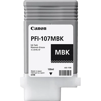 Canon PFI-107 Black Matte Standard Yield Ink Cartridge (6704B001) 3 Canon PFI-107 Black Matte Standard Yield Ink Cartridge (6704B001)