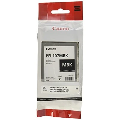 Canon PFI-107 Black Matte Standard Yield Ink Cartridge (6704B001) 4 Canon PFI-107 Black Matte Standard Yield Ink Cartridge (6704B001) - Image 2