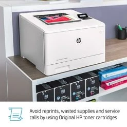 Printers HP LaserJet Pro M454dn USB & Network Ready Color Laser Printer With Duplexing, White (W1Y44A#BGJ) -Epson Shop sp56867644 s7