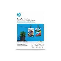 HP Everyday Glossy & Semi-Gloss Photo Paper HP Everyday Glossy Photo Paper, 5" X 7", 60/Pack (CH097A)