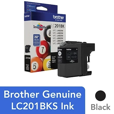 Brother LC201BKS Black Standard Yield Ink Cartridge (LC201BKS) 4 Brother LC201BKS Black Standard Yield Ink Cartridge (LC201BKS) - Image 2