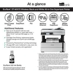 Printers Epson EcoTank® ET-M3170 Wireless Monochrome All-in-One SuperTank Printer -Epson Shop sp88490440 s7