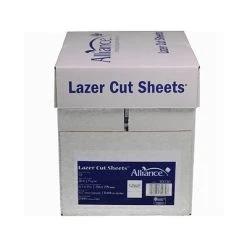 Copy & Printer Paper Alliance Lazer Cut 8.5" X 11" Printer Paper, 20 Lbs., 92 Brightness, 500 Sheets/Ream, 5 Reams/Carton (30030-C)